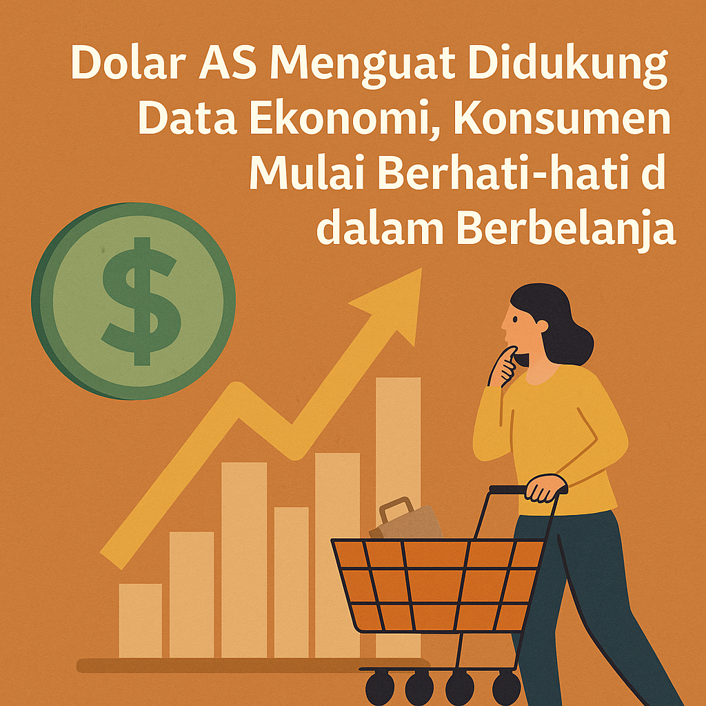 Dolar AS Menguat Didukung Data Ekonomi, Konsumen Mulai Berhati-hati dalam Berbelanja