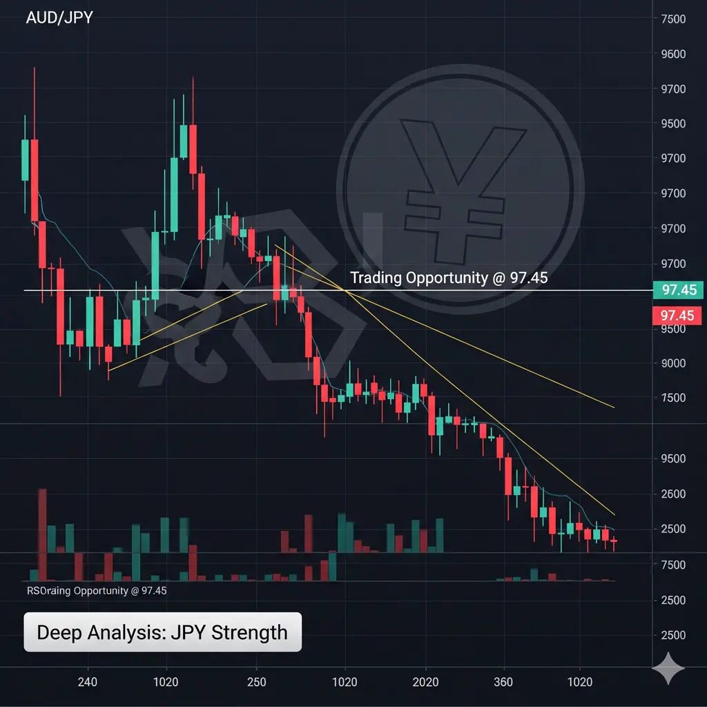 Analisis Mendalam AUD/JPY: Mengapa Yen Jepang Kembali Menguat dan Peluang Trading di Level 97,45