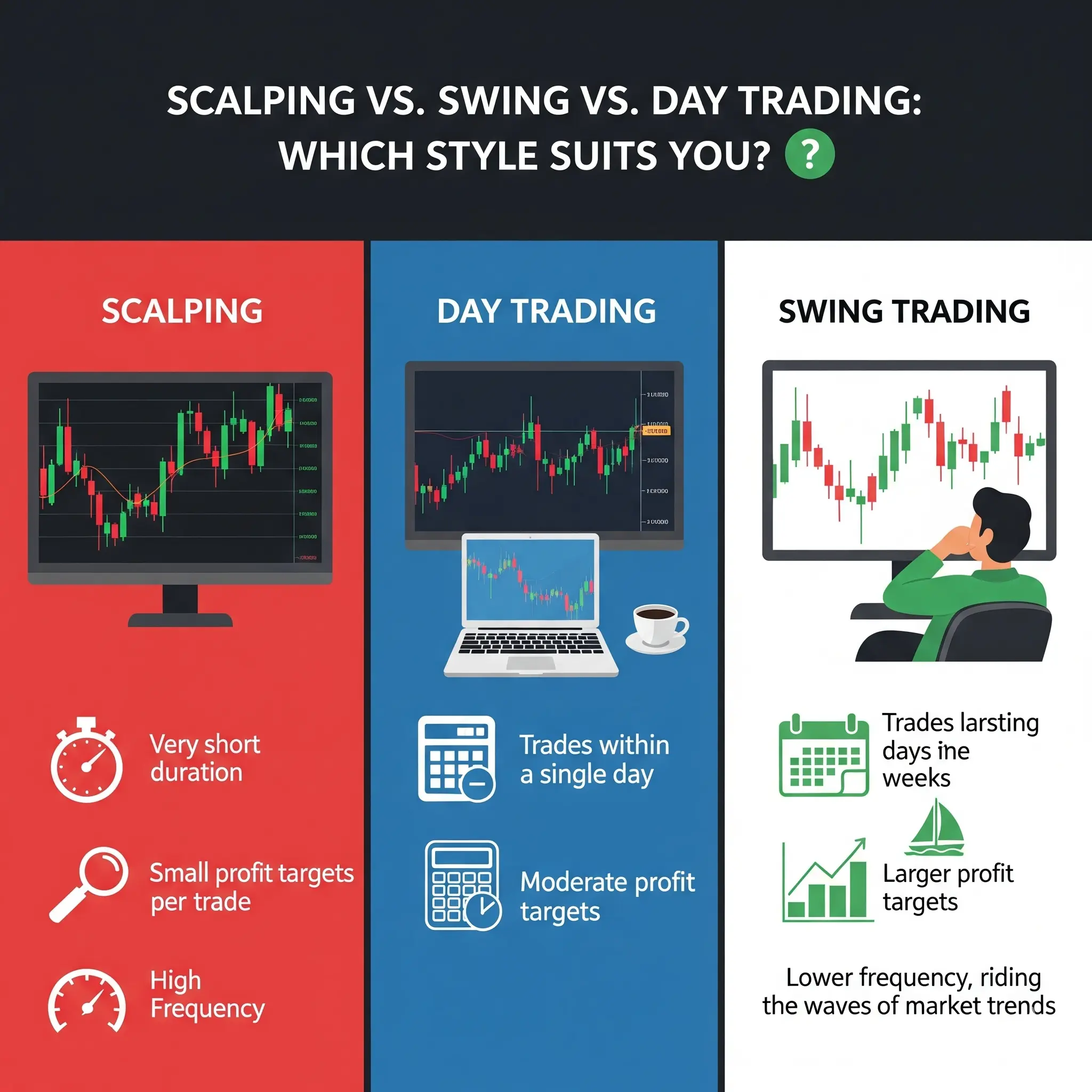 Scalping, Swing, dan Day Trading: Mana yang Cocok untuk Anda?