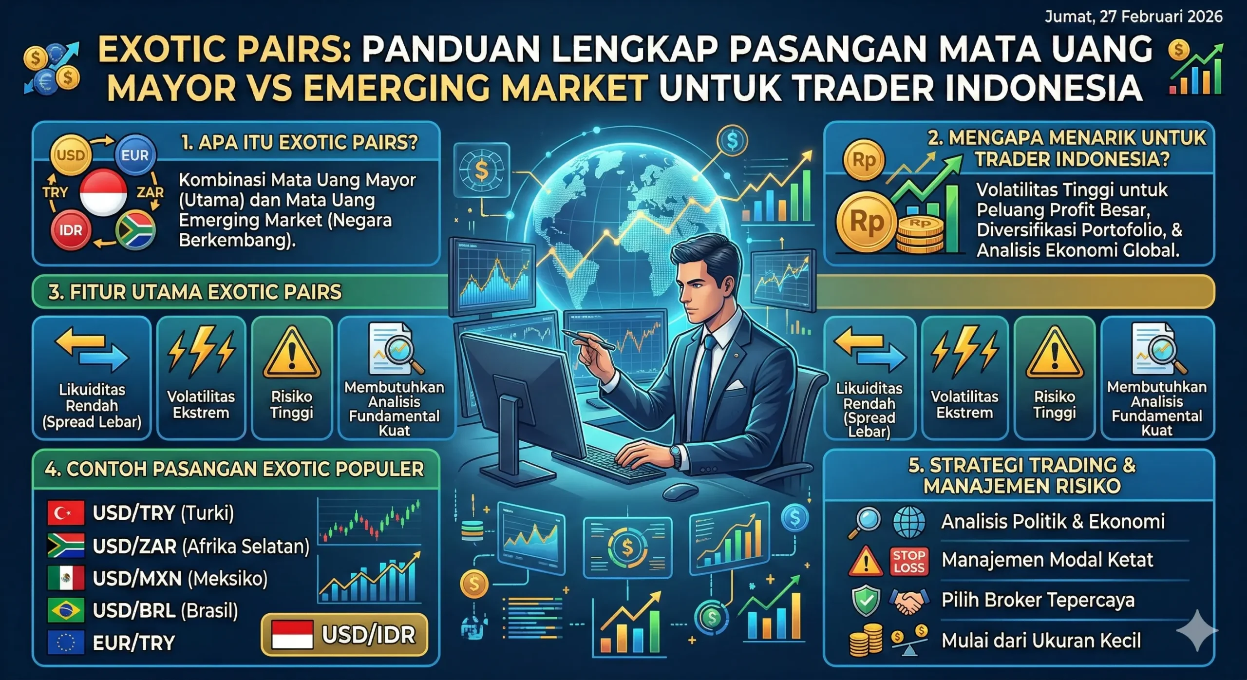 Exotic Pairs: Panduan Lengkap Pasangan Mata Uang Mayor vs Emerging Market untuk Trader Indonesia
