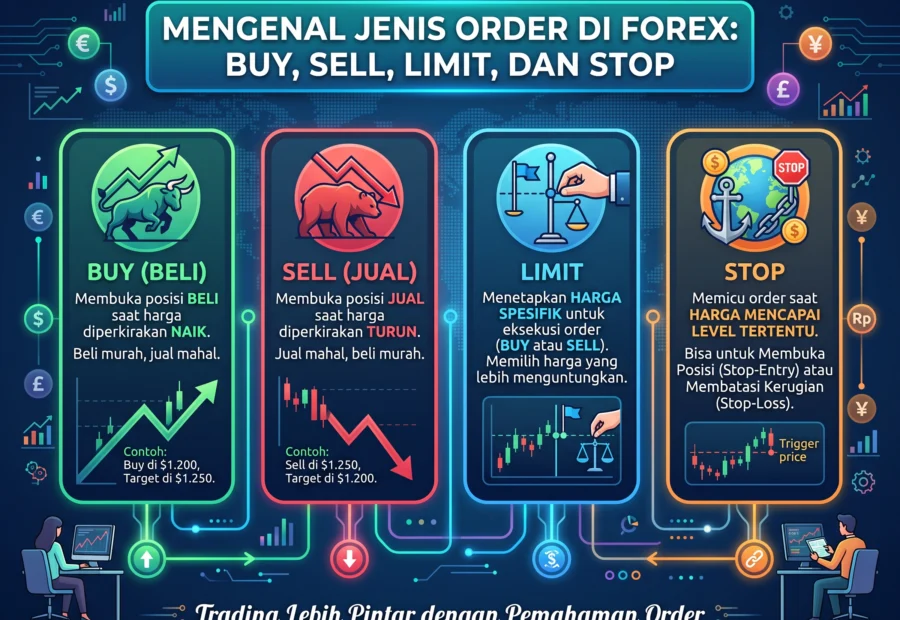 Mengenal Jenis Order di Forex: Buy, Sell, Limit, dan Stop